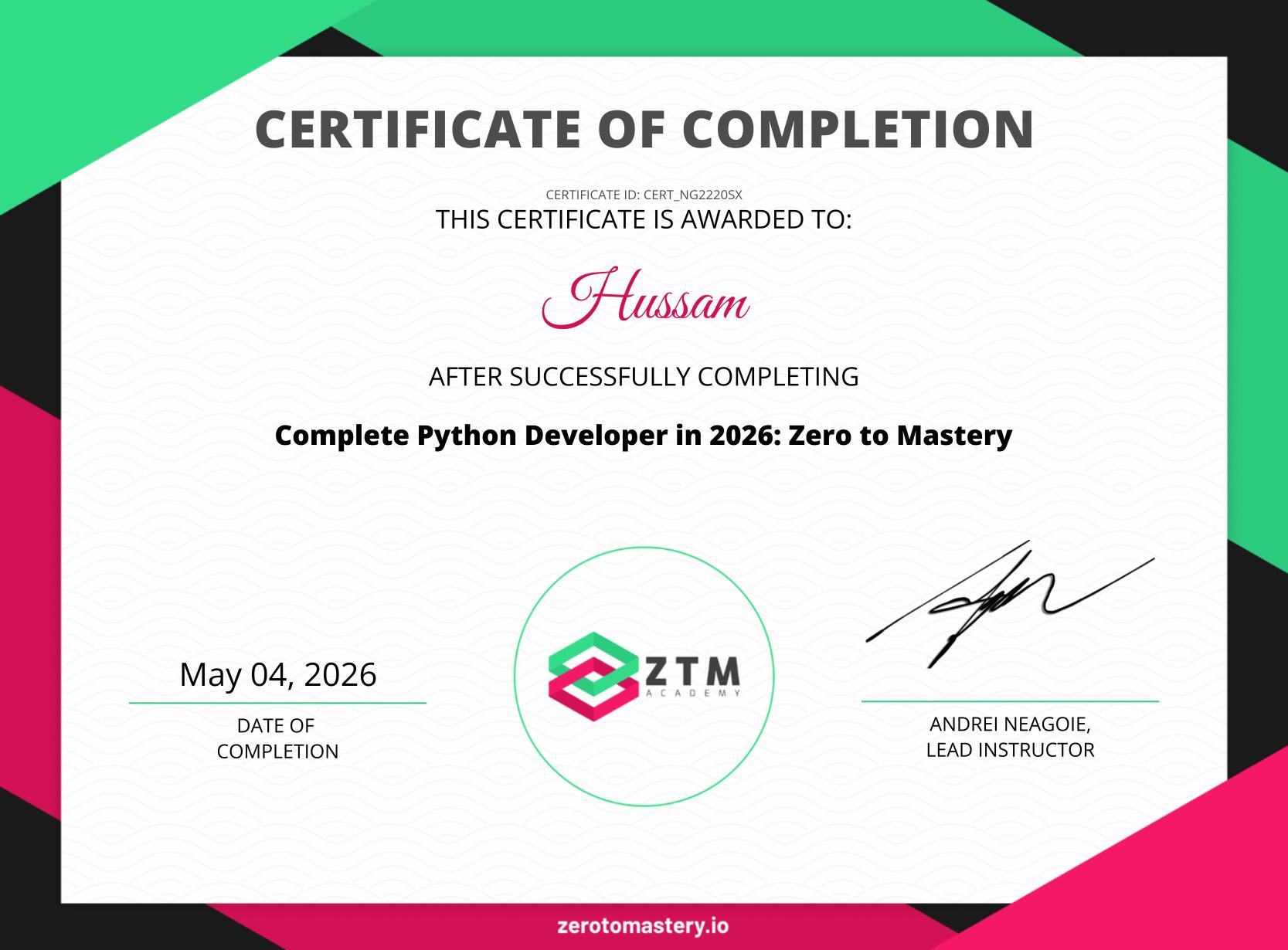 Hussam Muhammad Kazim | Data Scientist Portfolio